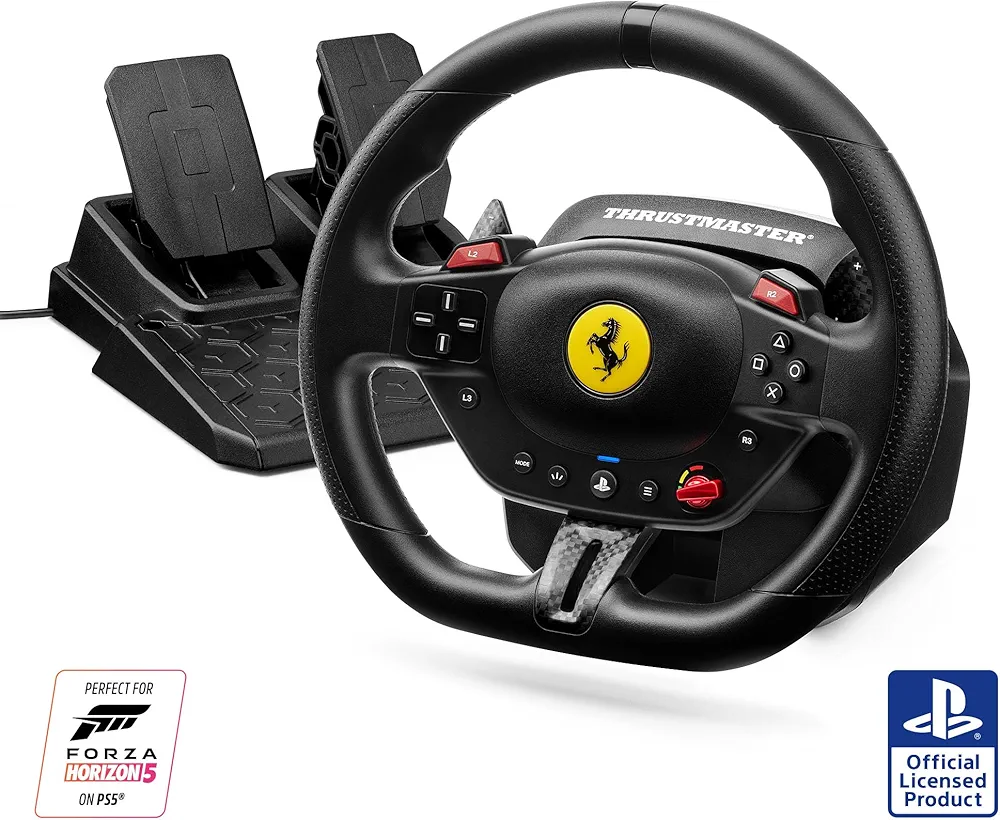 Thrustmaster T98 Ferrari 296 GTB, Kierownica Wyścigowa dla PS5, PS4, PC