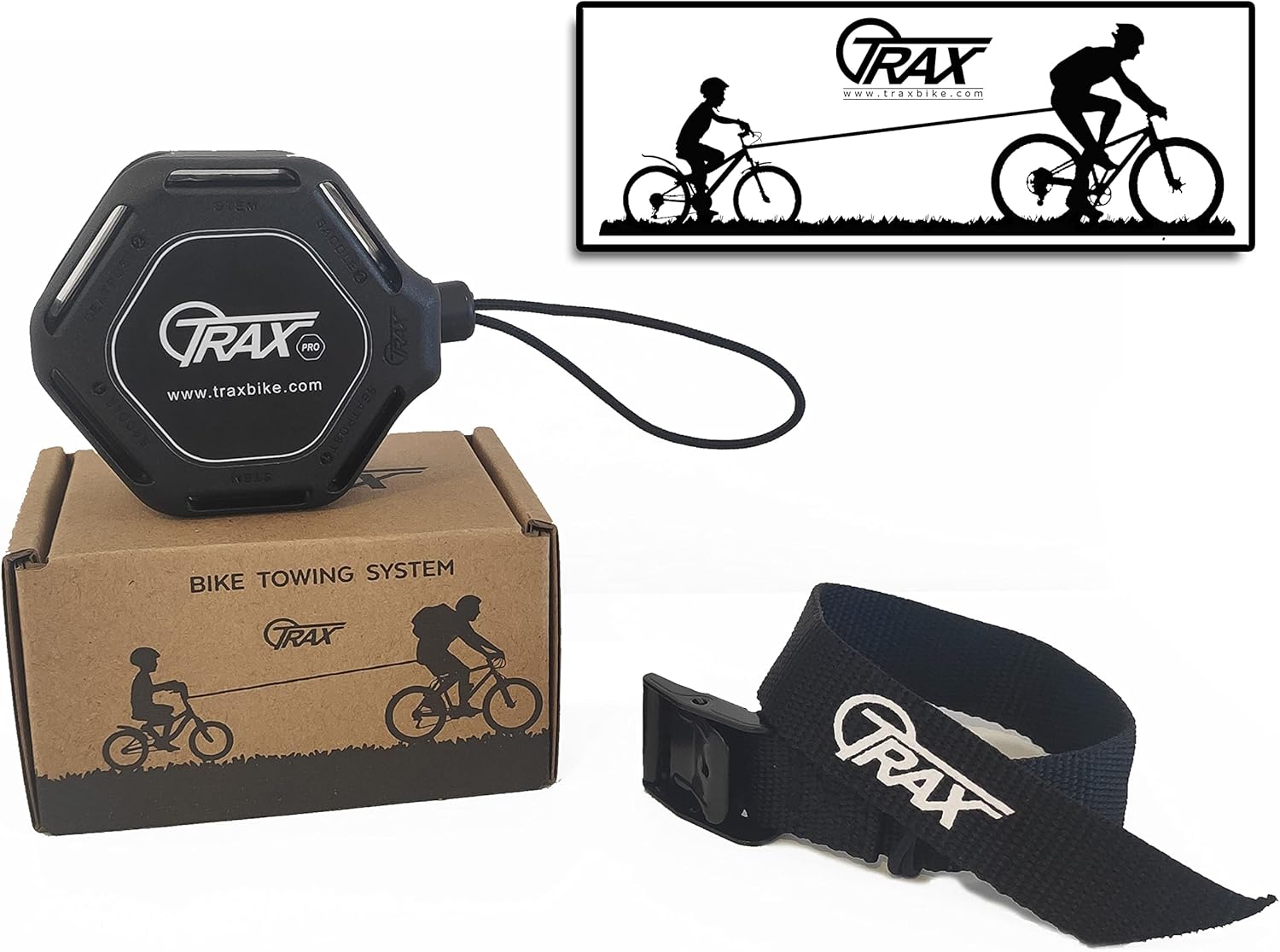 Linka do holowania roweru Trax Pro T0002, rozm M, czarny