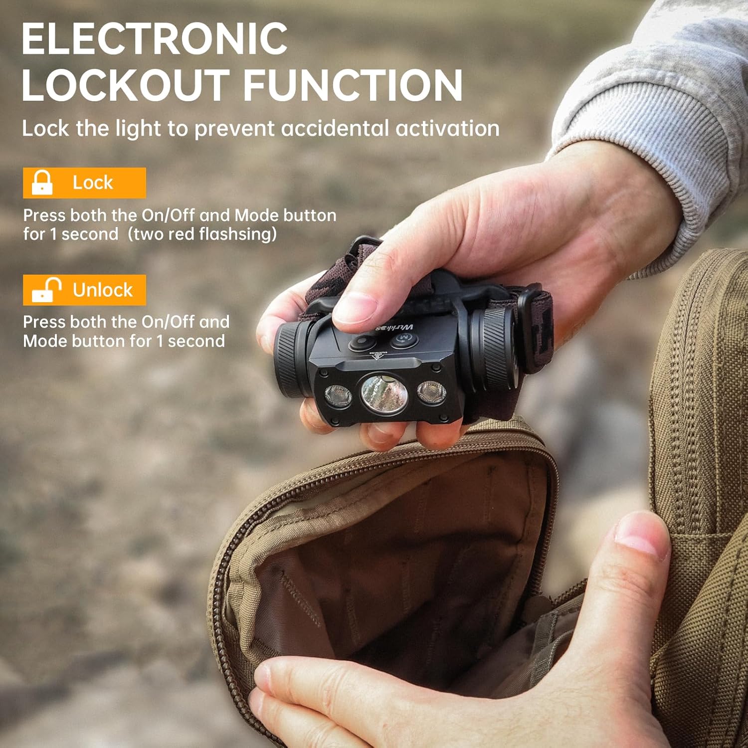 Latarka czołowa Wurkkos HD50 – potężne 4000 lm, tryb skupiony / rozproszony / czerwony, USB-C, akumulator 5000 mAh