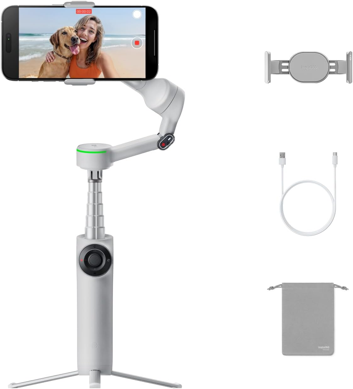 Insta360 Flow 2 Pro szary