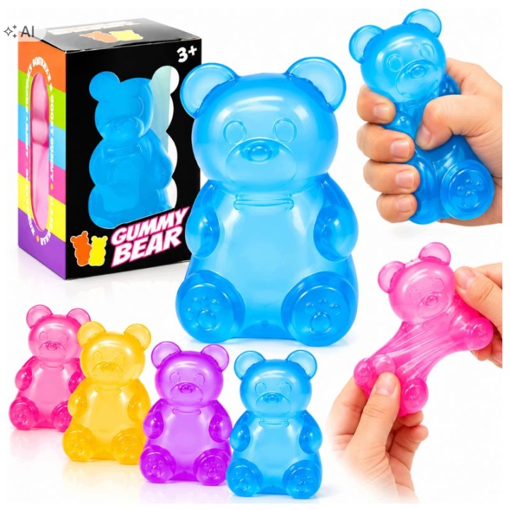 Squishy miś gniotek antystresowy zabawka sensoryczna gummy bear slow rising
