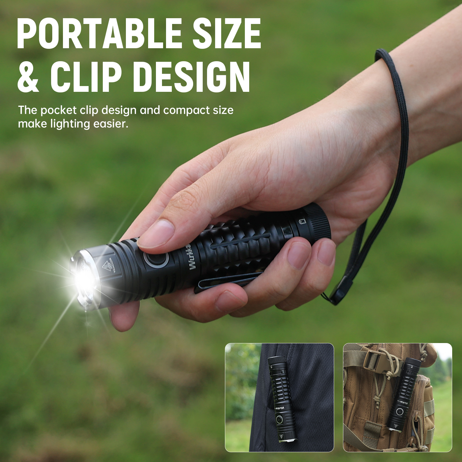 Latarka Wurkkos TS22 4500lm - akumulator 5000mAh, dioda XHP70.2 5000/6000K (XHP70.3 za 149,99zł), funkcja powerbank, USB-C, IPX8 @ Amazon.pl