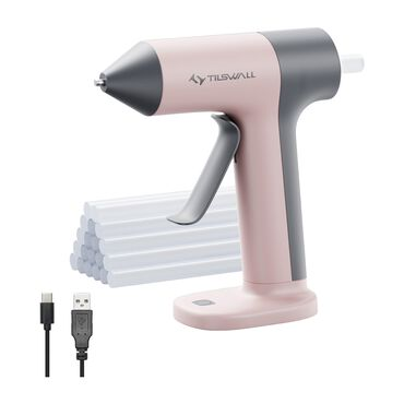 TILSWALL Pistolet do kleju Tilswall 4 V Lite, 2000 mAh, bezprzewodowy, różowy