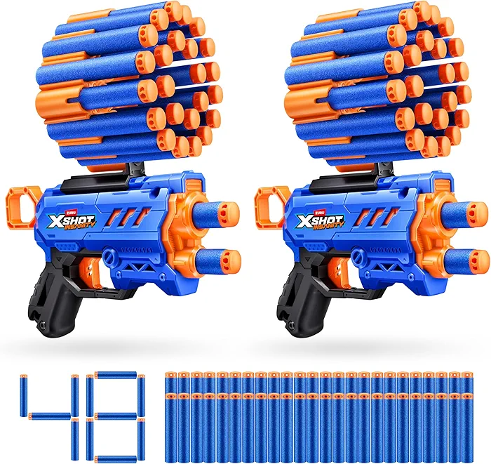 Zestaw 2 wyrzutni ZURU XSHOT Insanity Micro Blaster z 48 piankowymi rzutkami