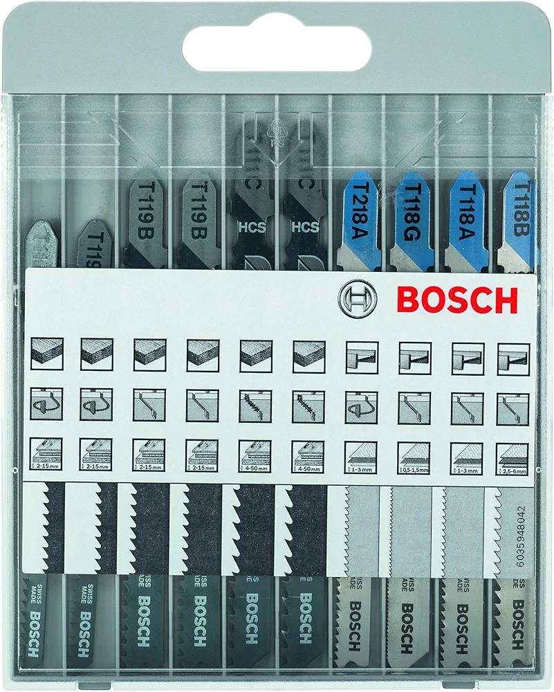 Bosch Professional Zestaw 10 brzeszczotów Basic