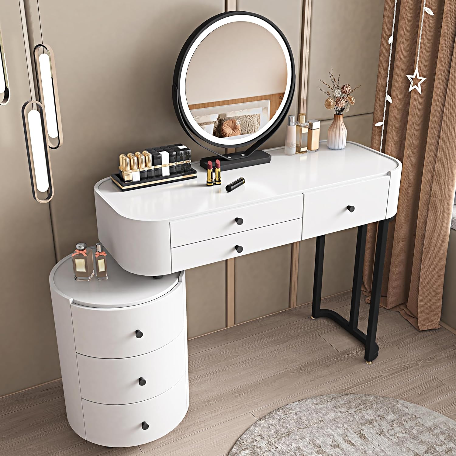 WOLTU Toaletka z oświetleniem LED