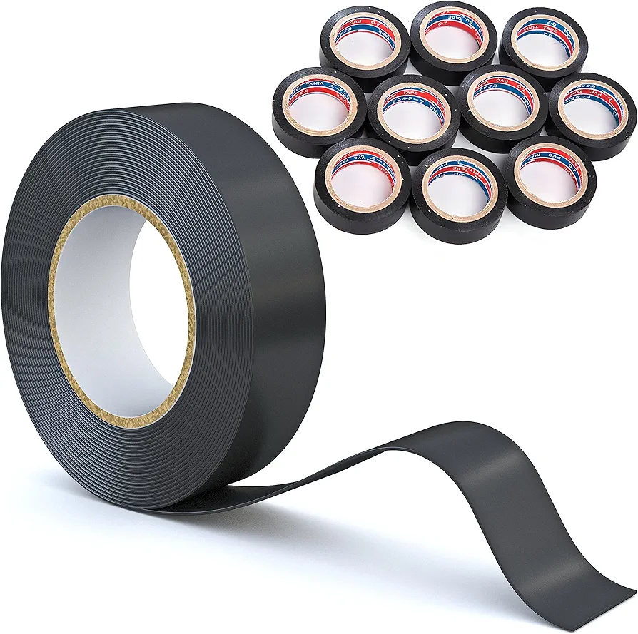 Retoo 10 rolek wodoodpornej taśmy izolacyjnej 18 mm x 5 m