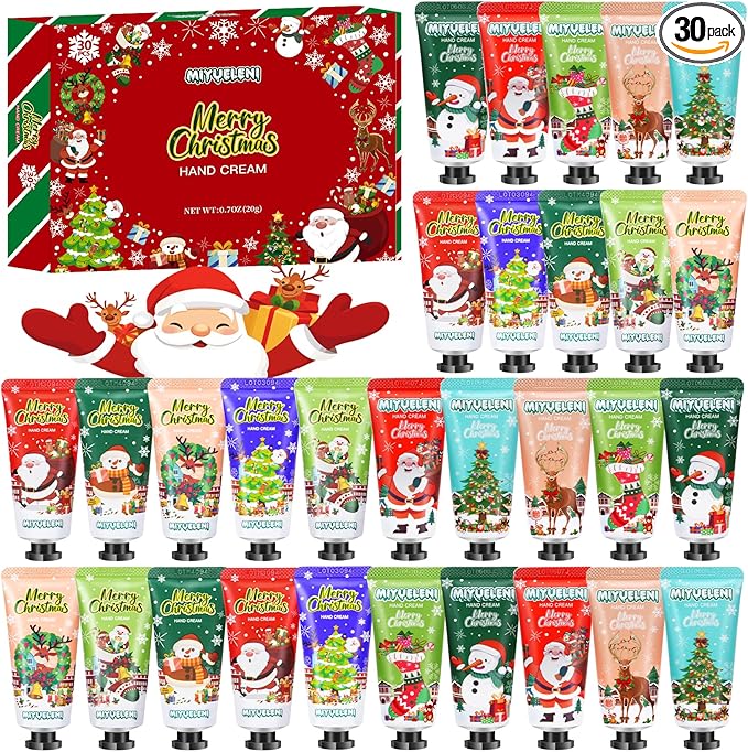 Świąteczny krem do rąk, zestaw upominkowy dla kobiet, 30 szt.