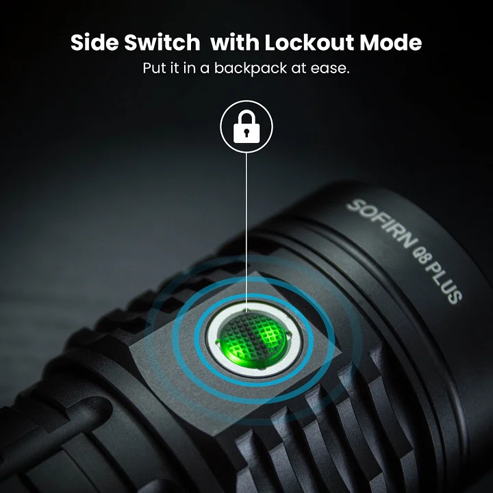 Latarka Sofirn Q8 Plus 16000lm Anduril 2.0 + 3 ogniwa 5000mAh (z dyfuzorem ~6zł drożej)