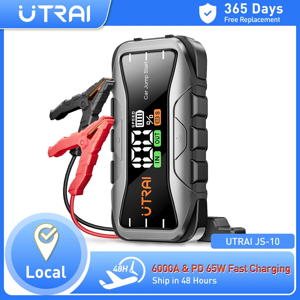 Booster rozruchu UTRAI JS-10 27000mAh 6000A PD65W (20V/3,25A) - urządzenie rozruchowe / jumpstarter (wysyłka z Polski)