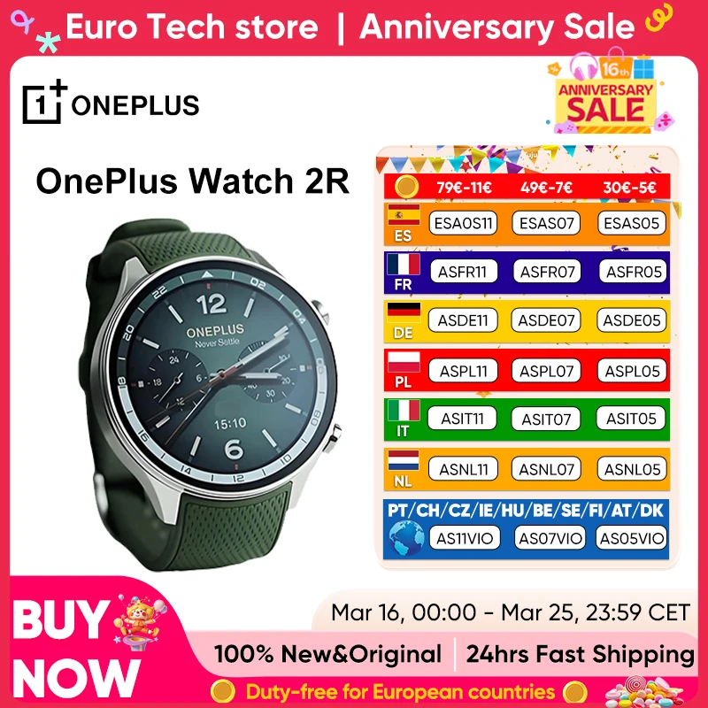 Smartwatch OnePlus Watch 2R