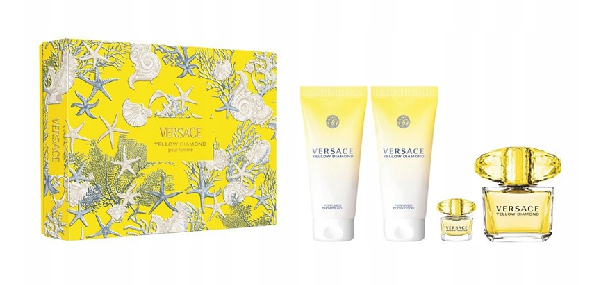 Zestaw Versace Yellow Diamond Edt 90ml + Shower Gel 100ml + Body Lotion 100ml + Edt 5ml