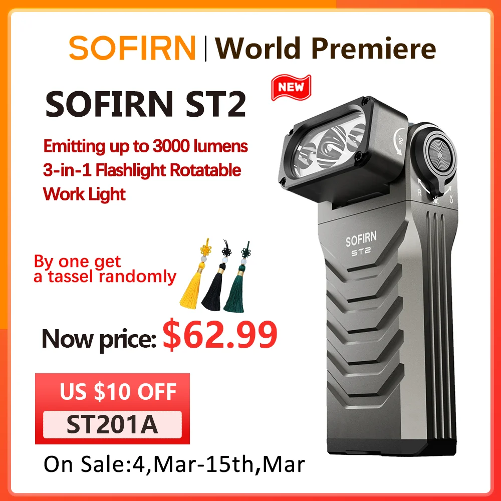 Latarka SOFIRN ST2 *PREMIERA* - $60.65 (możliwe $51.12 = ~188zł, czytaj opis)