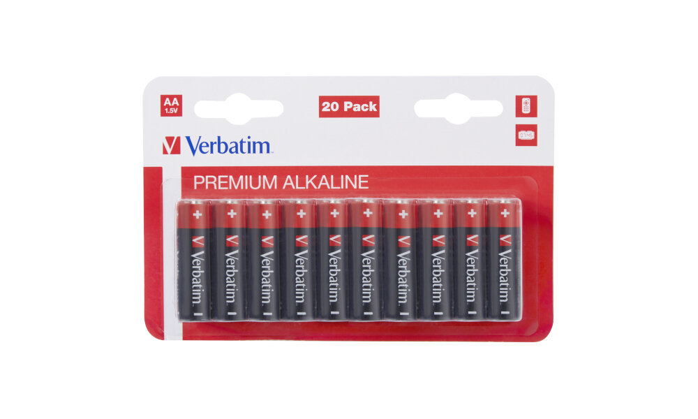 Baterie AA LR6 VERBATIM Premium Alkaline 49877 (20 szt.)
