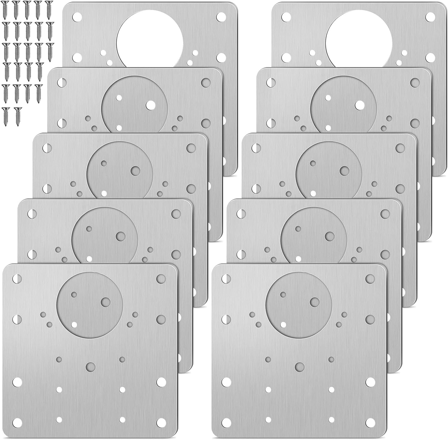 Płytki do naprawy mocowania zawiasów meblowych.