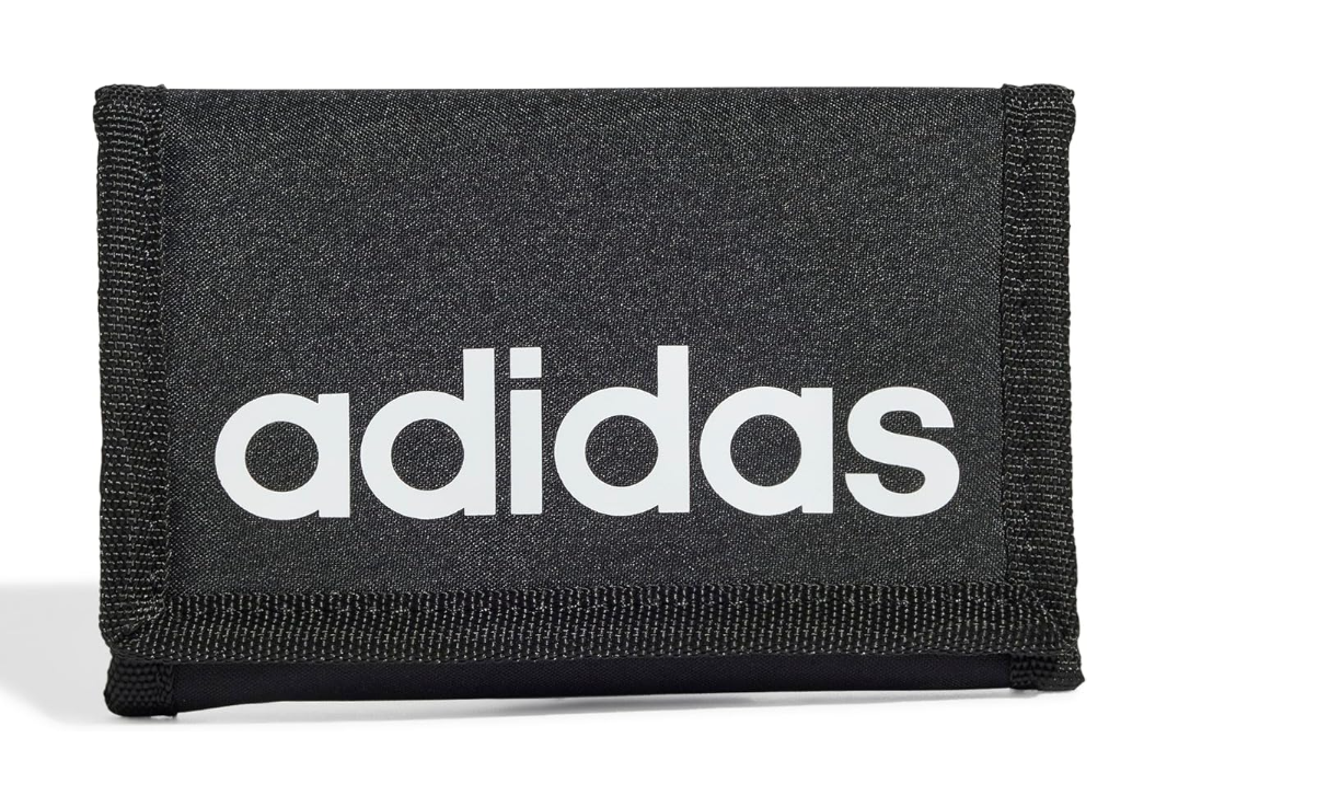 [Amazon] Portfel adidas - liniowy unisex, czarny/biały, jeden rozmiar