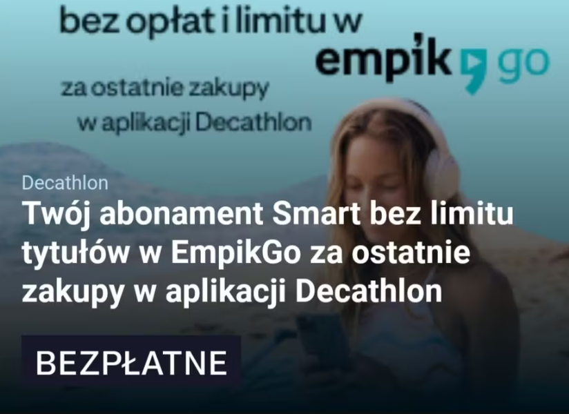 [Decathlon Active] EmpikGo - miesiąc gratis w Decathlon Active
