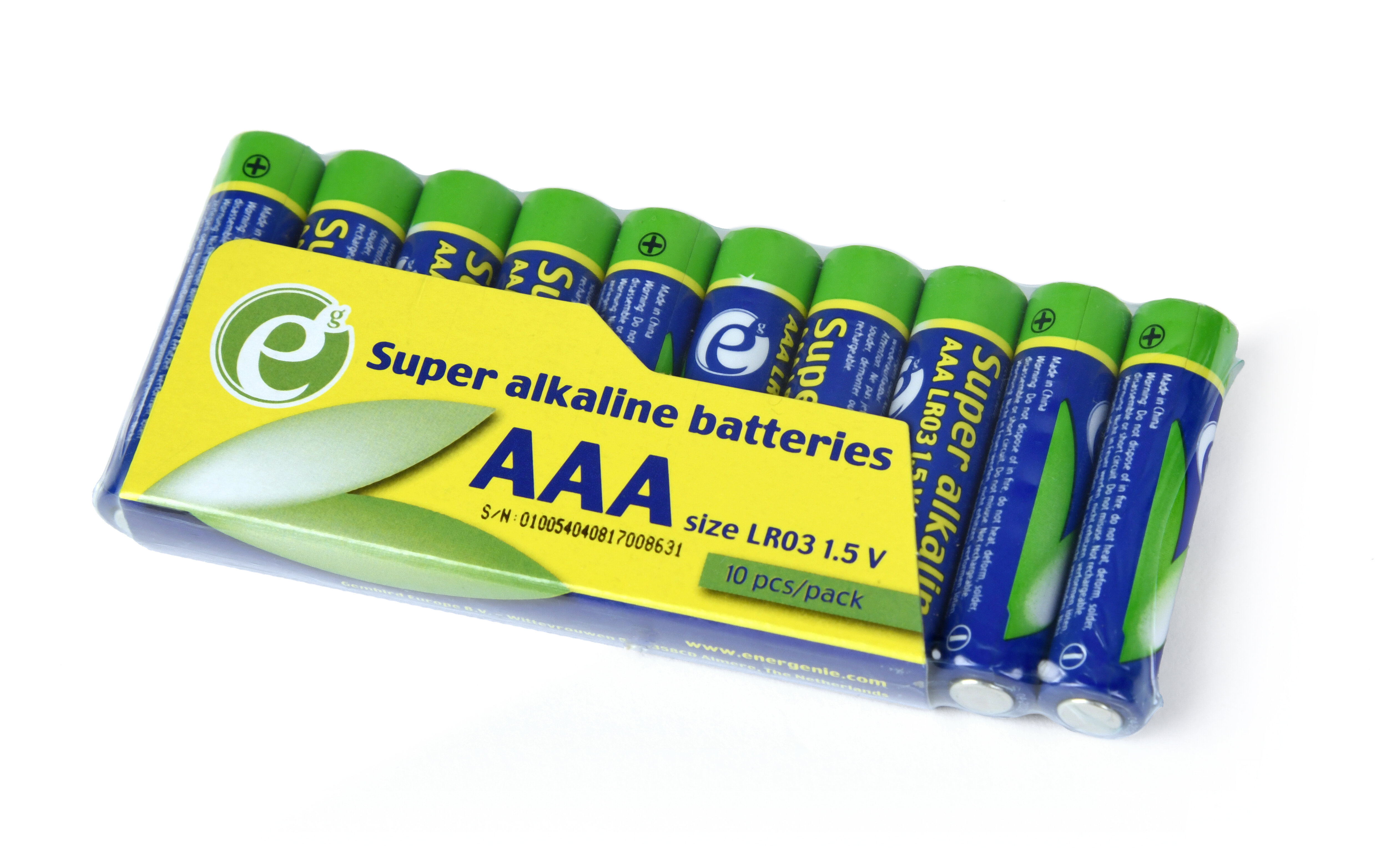 Baterie AAA LR3 GEMBIRD Super Alkaline (10 szt.)