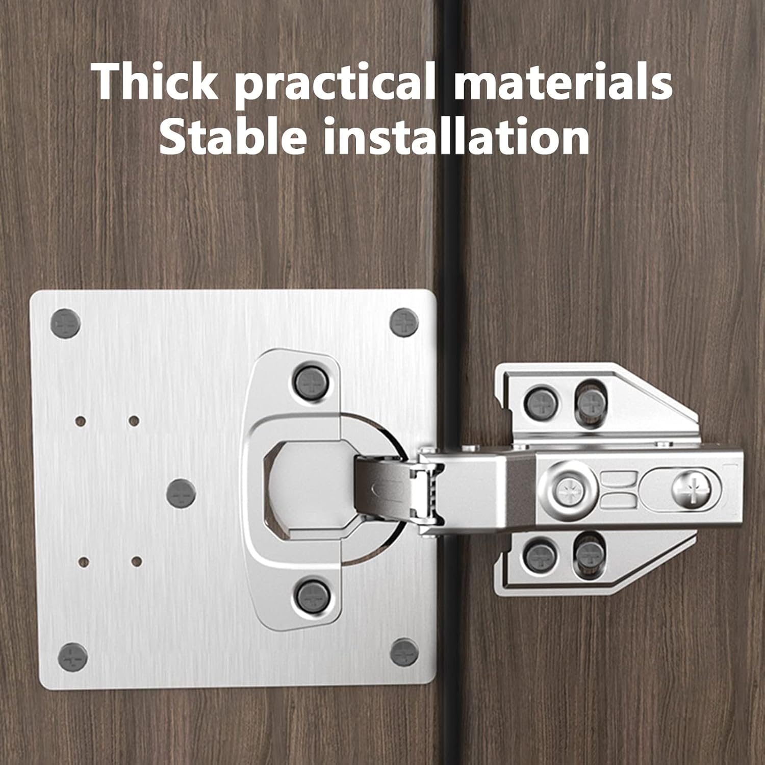 Płytki do naprawy mocowania zawiasów meblowych.