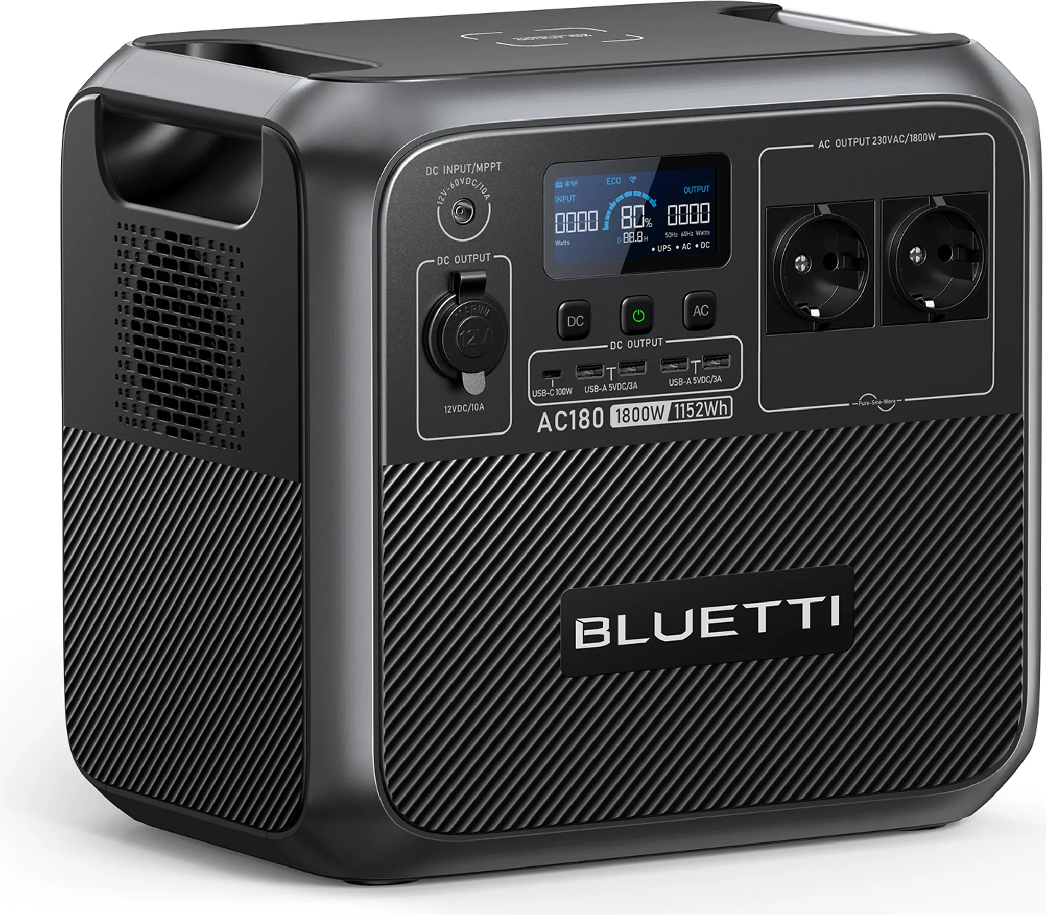 Generatory prądu BLUETTI AC180 1800W Przenośny generator,1152Wh generator solarny na kemping