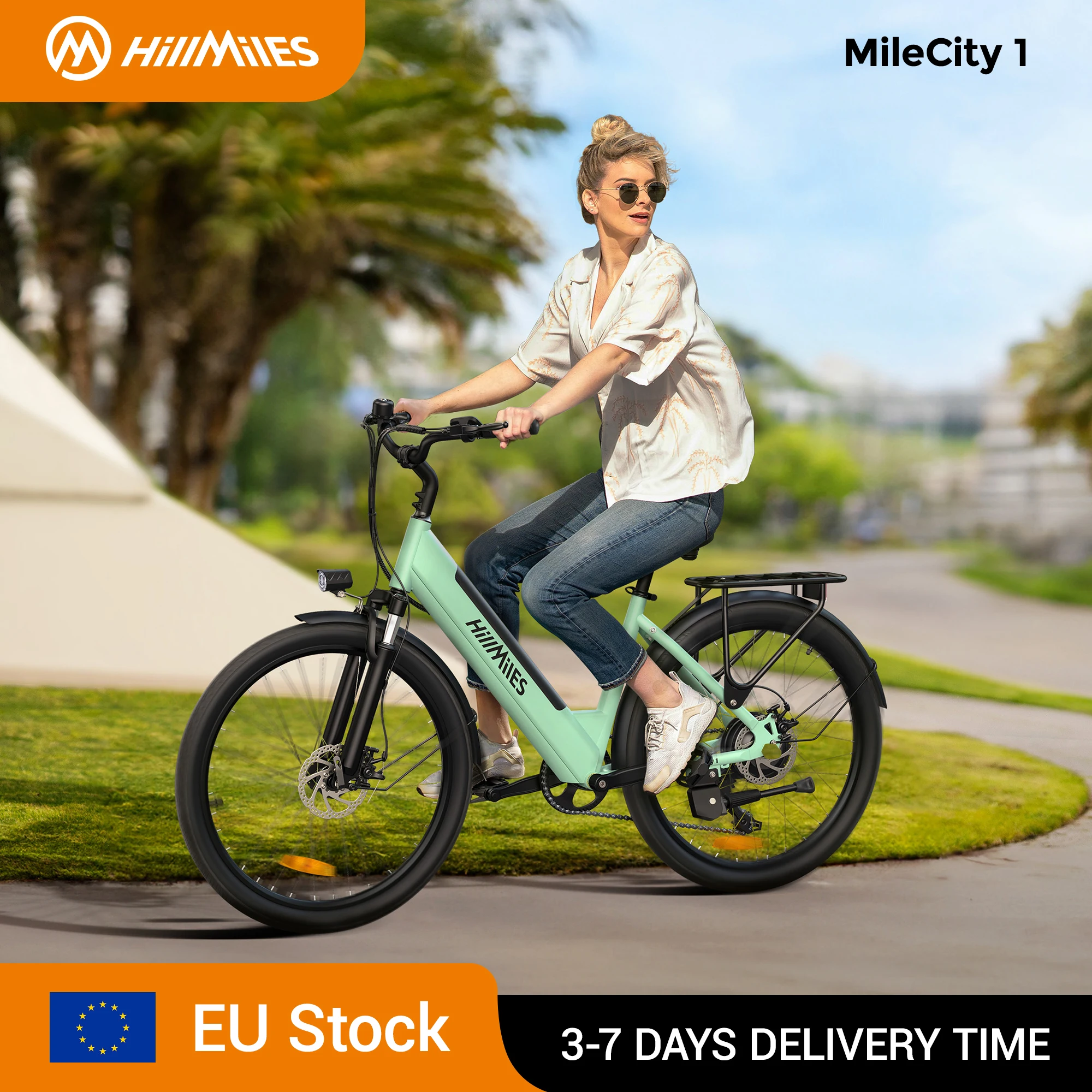 Rower elektryczny MileCity 1 26”, zasięg 120km, 250W, 36V 13Ah, szybkość 25 km/h