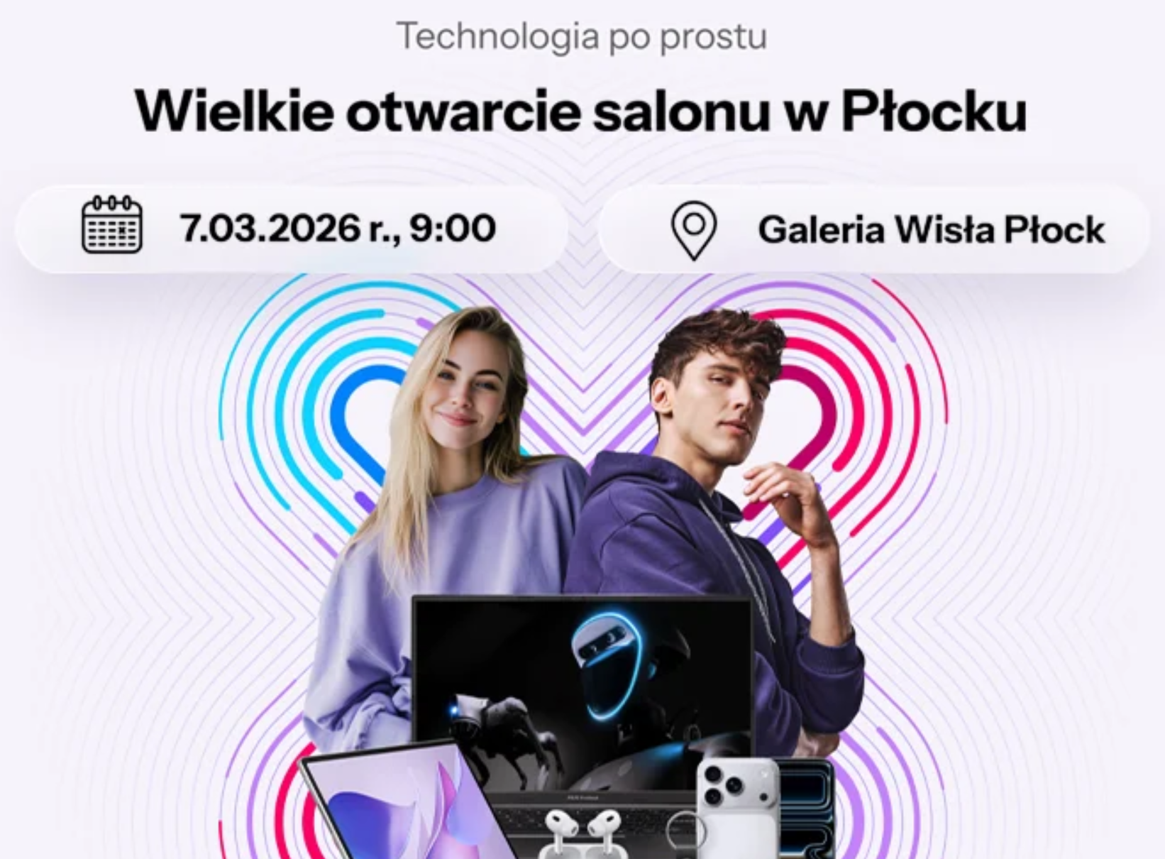 Otwarcie salonu X-KOM w PŁOCKU (Komputer G4M3R HERO R5-9600X/32GB/1TB/RTX5070 za 3999 zł)