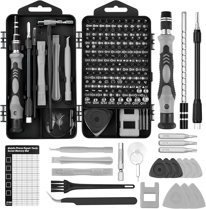 Zestaw wkrętaków z bitami i akcesoriami OSDUE 124 elementów