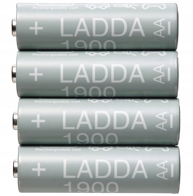 IKEA LADDA Akumulatorek do ładowania, HR06 AA 1.2V 1900mAh NiMH, 4 szt.