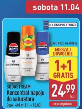 Sodastream koncentrat 1+1