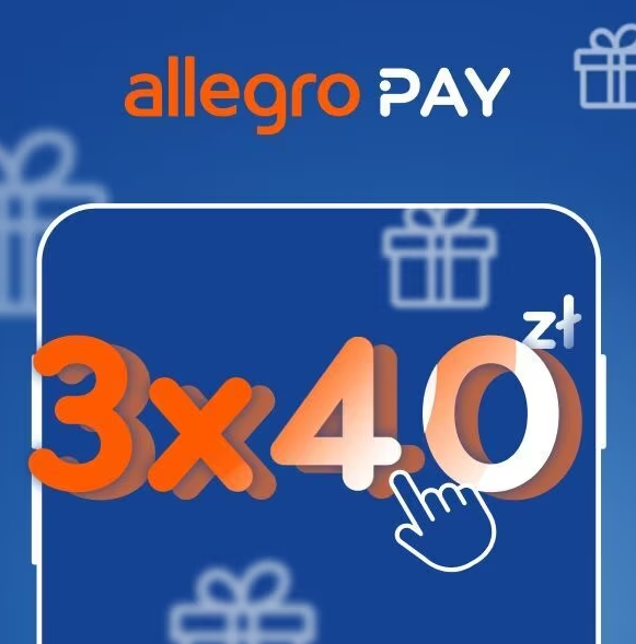 [Allegro] Trzy kupony po 40 zł każdy za aktywację Allegro Pay (brak minimalnej wartości zamówienia, dla nowych użytkowników)