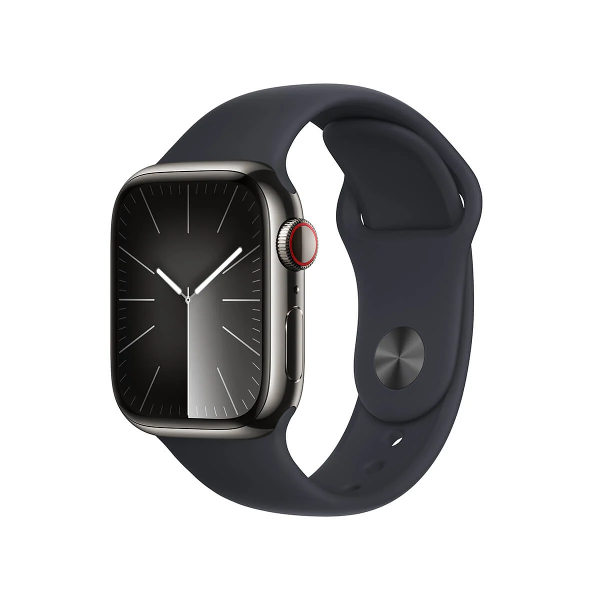 Apple Watch Series 9 GPS + Cellular Koperta 41mm z Aluminium w kolorze Księżycowej poświaty z Paskiem sportowym w kolorze Księżycowej poświaty - rozmiar S/M