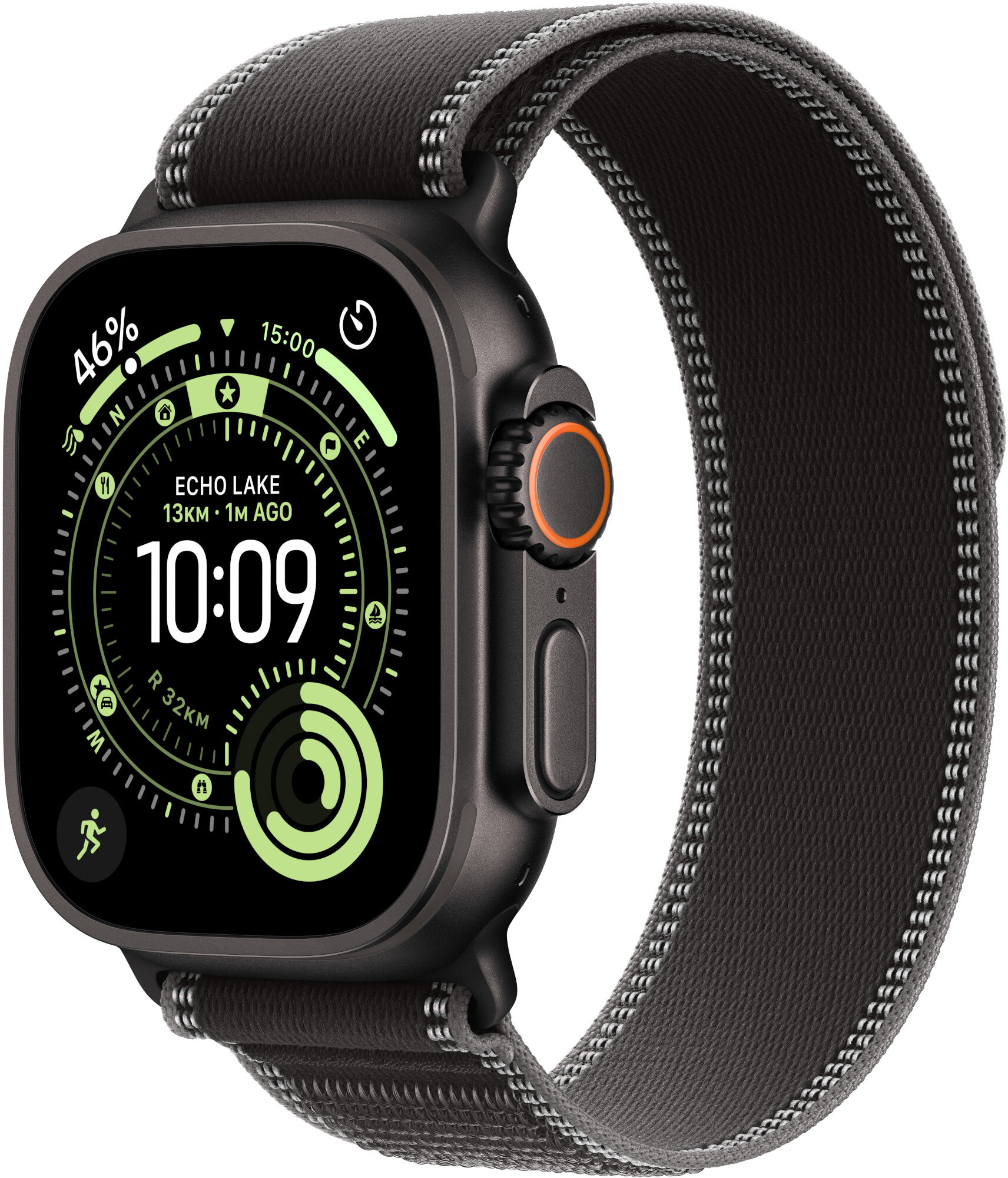 Apple Watch Ultra 3 GPS + Cellular 49mm koperta tytanowa + pasek Trail rozmiar S/M