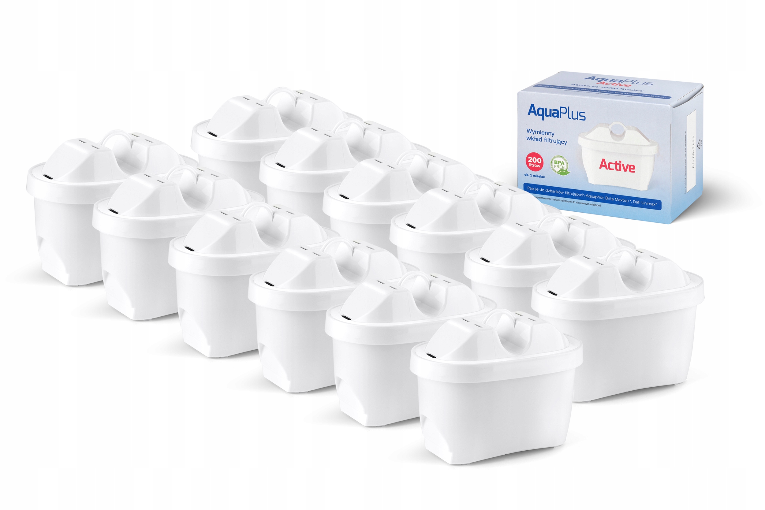 12x Wkład filtrujący filtry do wody AquaPlus Active
