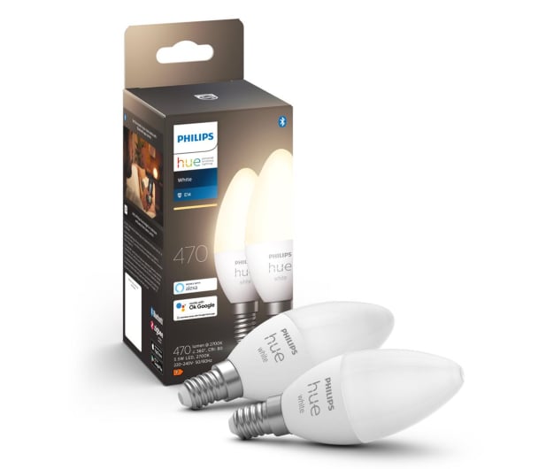 Inteligentna Żarówka świeczka Philips Hue White 2xE14