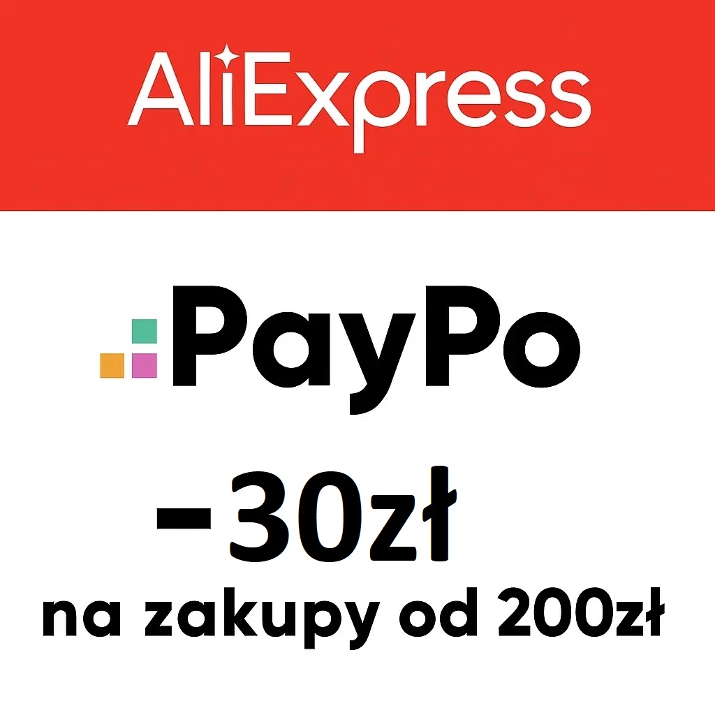 PayPo - zniżka 30zł na zakupy w AliExpress, MWZ 200zł