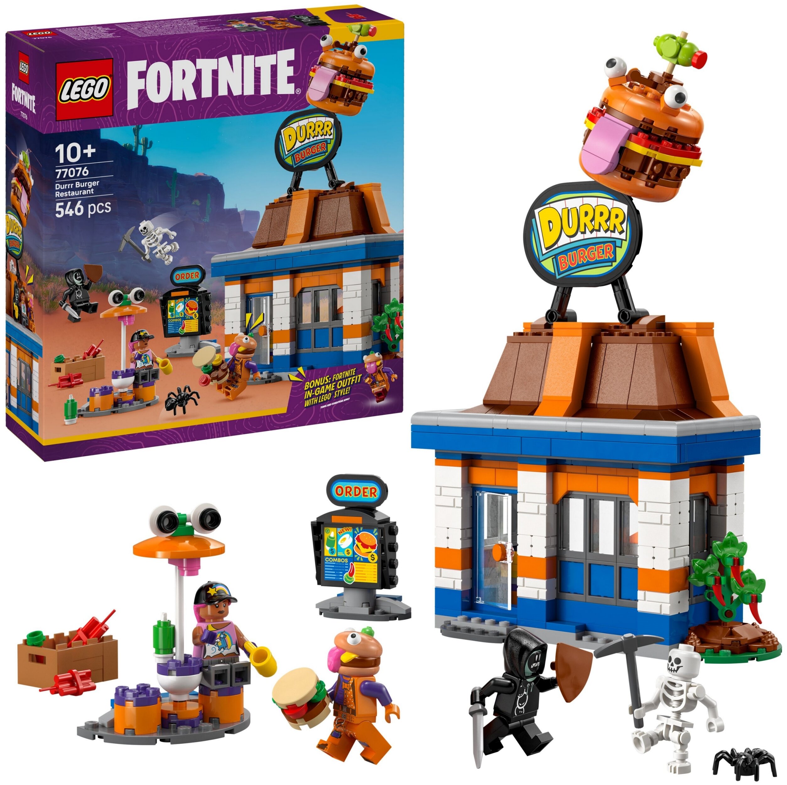 LEGO 77076 Fortnite Restauracja Durrr Burgerownia (546 elementów)