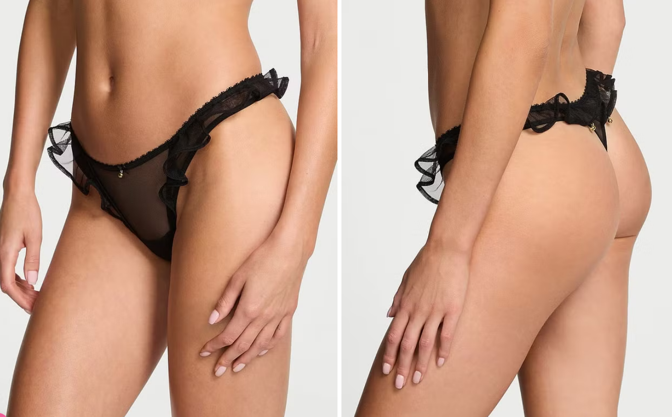 Stringi z falbanką z dzwoneczkami Jingle Belle XL