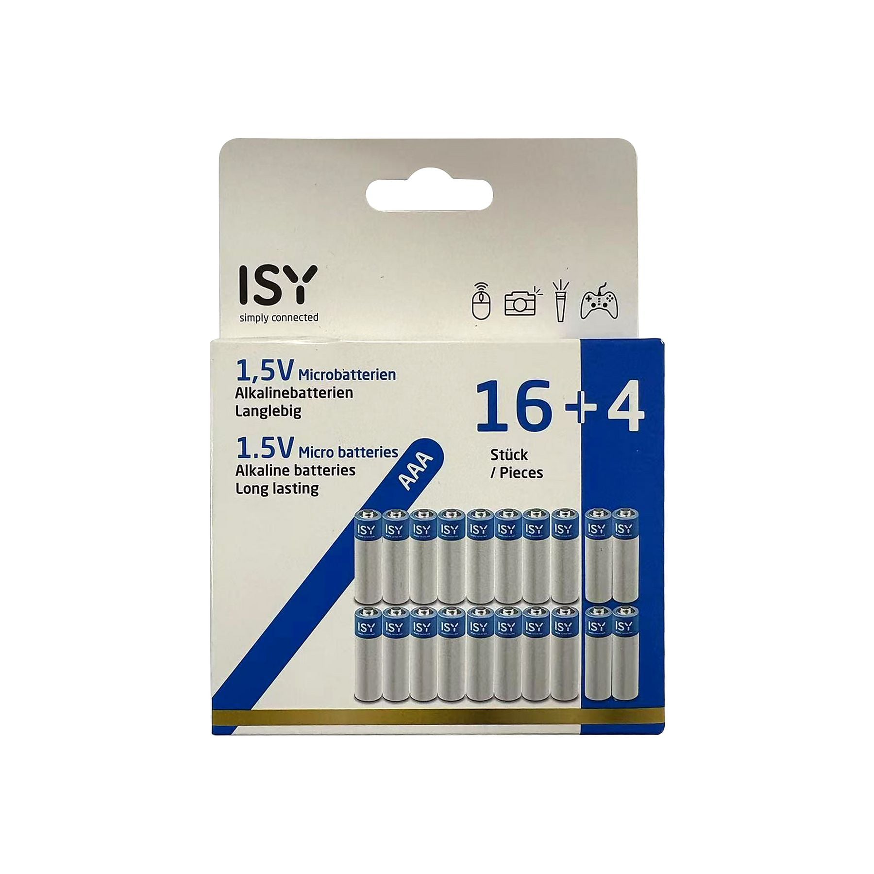 Baterie 20 sztuk - AAA ISY IBA-1001