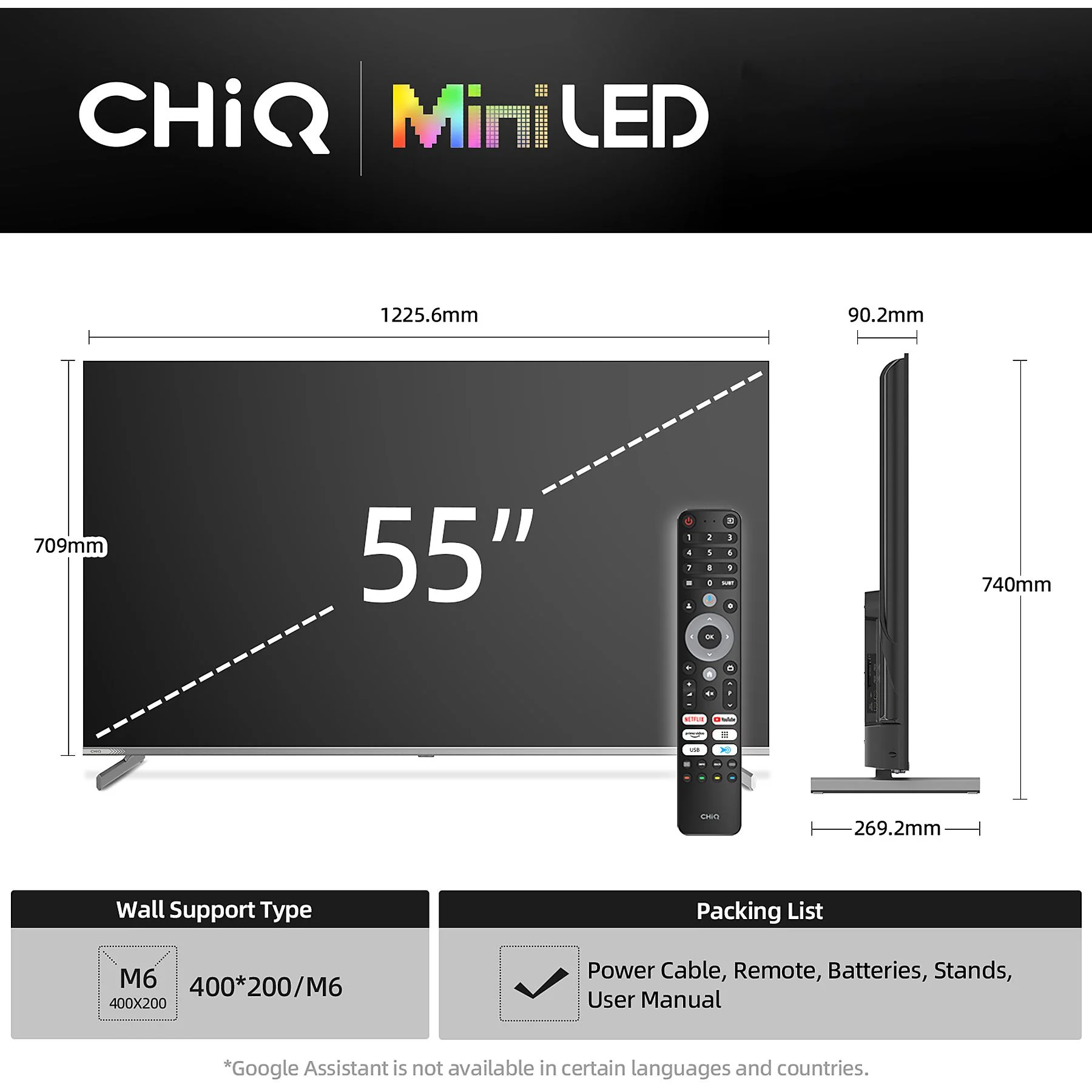 Telewizor CHIQ QLED 55" M55QN9G