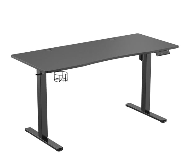 Biurko elektryczne ED-140 Silver Monkey Czarne (Szerokość 1,4 m / regulacja wysokości 72 cm - 118 cm))