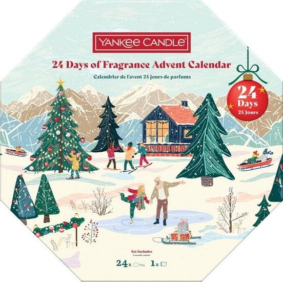 Kalendarz Adwentowy Yankee Candle Apres Ski Wieniec 24szt.