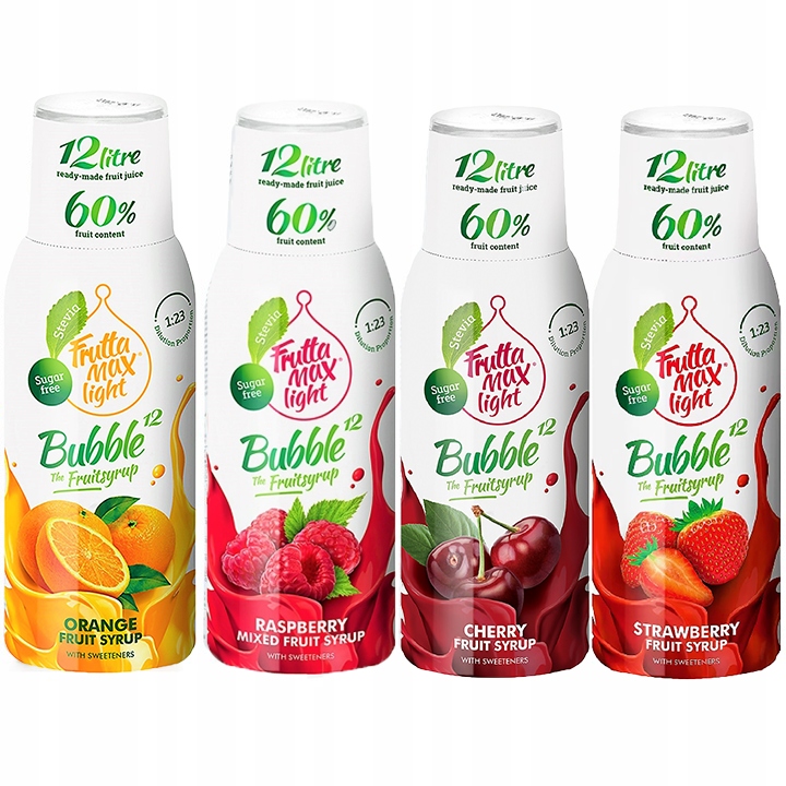Zestaw 4 syropów FruttaMax Light