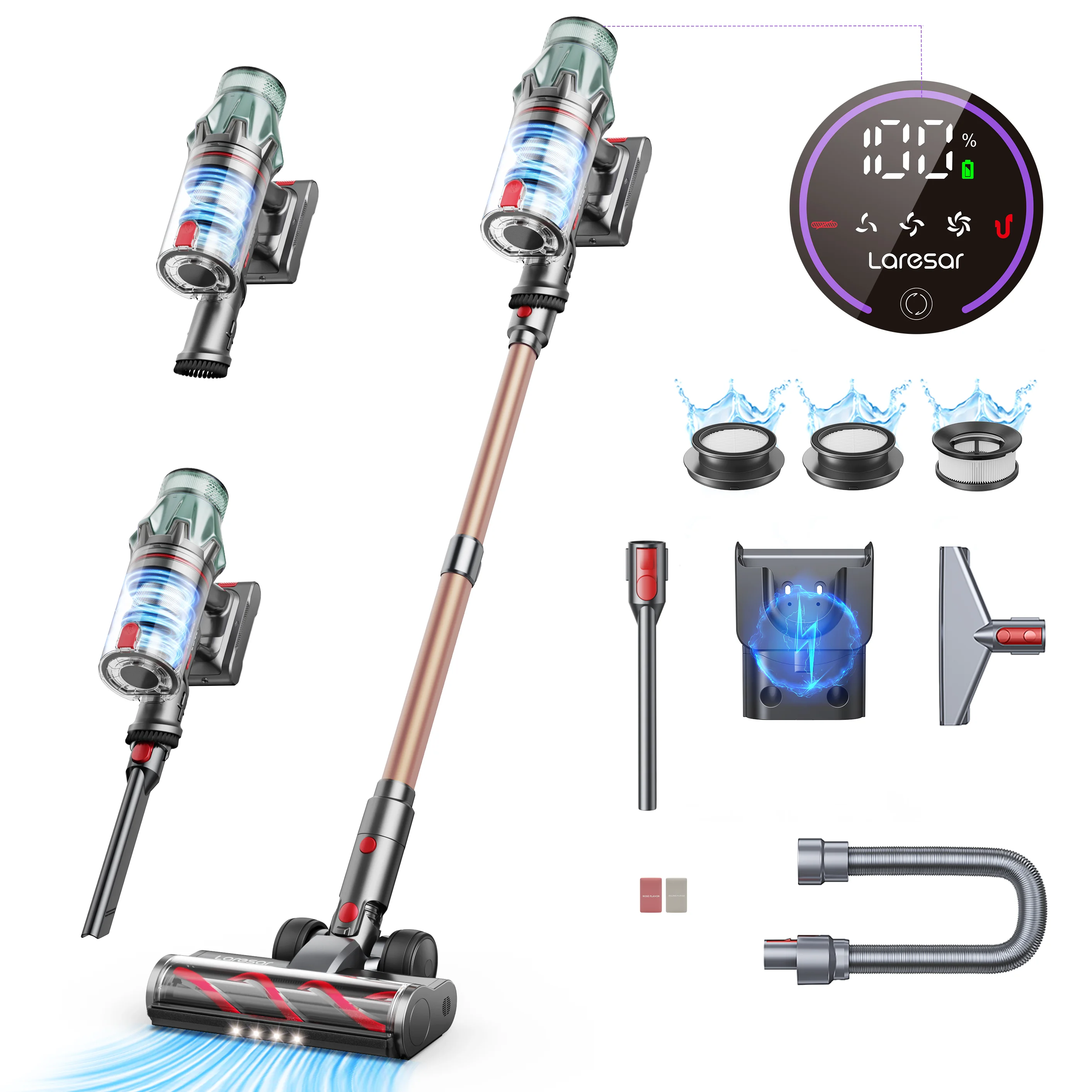 Odkurzacz bezprzewodowy Laresar V7 PRO 600W 65000PA