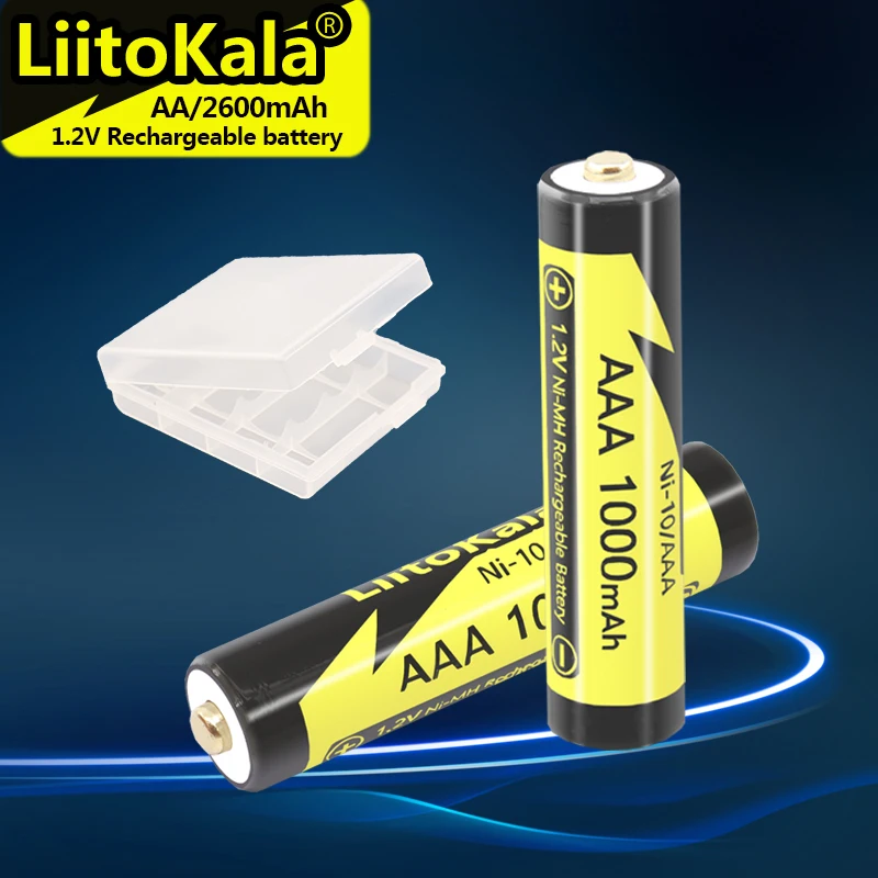 12 sztuk akumulatorków 1000mAh AAA LiitoKala Ni-MH (~1,94zł/szt. - cena z monetami)