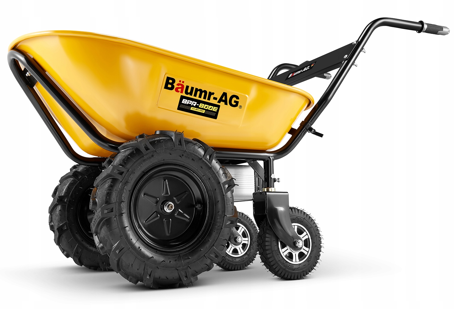 Taczka elektryczna ogrodowa wozidło budowlane 100L BAUMR-AG BPR-800E 260kg