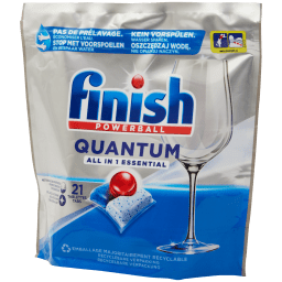 Tabletki do zmywarki All in 1 Essential Finish Powerball Quantum  21 sztuk - ACTION
