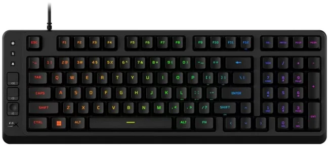 Klawiatura gamingowa HyperX Eve 1800 przewodowa membranowa podświetlana czarna