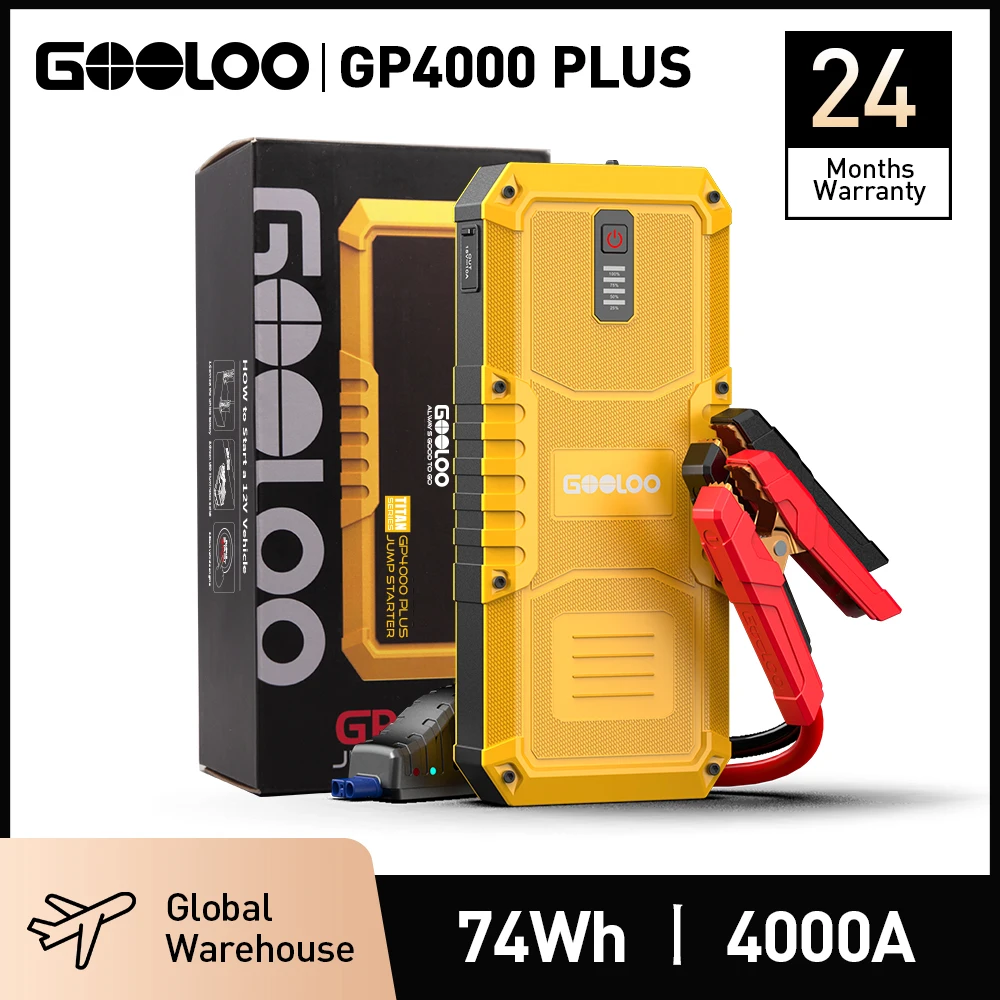 GOOLOO 4000A Power Bank Rozruchowy 20000mAh Jump Starter