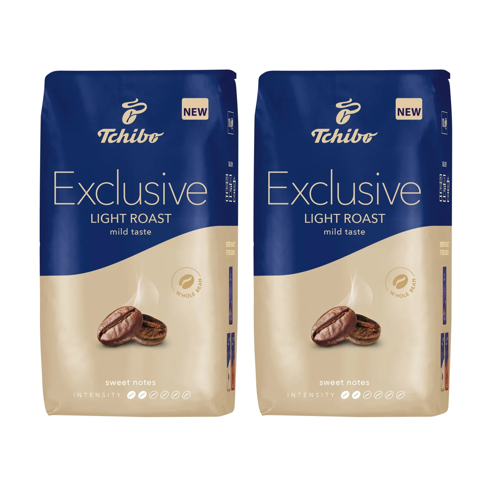 2x Kawa ziarnista TCHIBO Exclusive Light Roast 1 kg