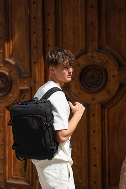 BARRENS Duży plecak męski na laptopa o przekątnej ekranu 15,6", do pracy, wodoszczelny, torba na laptopa, plecak podróżny